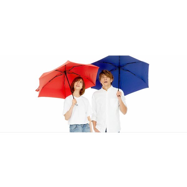 SMV JAPAN 超撥水UVマルチミニSwing 折りたたみ傘 ロイヤル