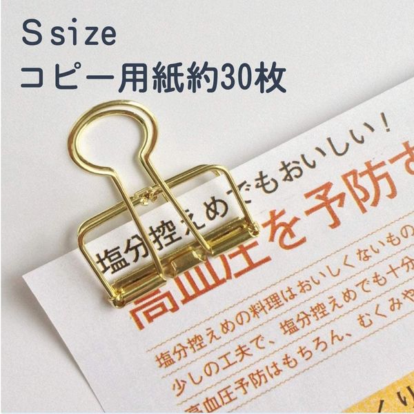 サンケーキコム リーンクリップ ゴールド Sサイズ 100個入 LCーS100GD