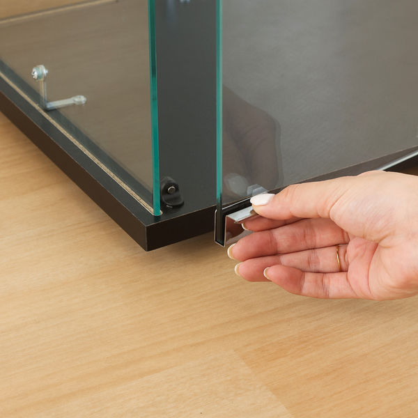 不二貿易 ガラスコレクションケース 3段 幅425×奥行365×高さ850mm