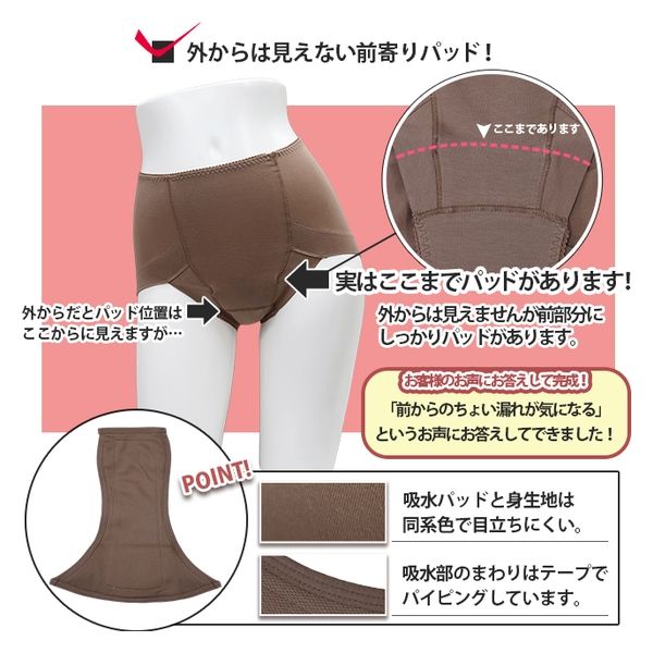mameful 吸水ショーツ 2色セット　エレガンス 通常タイプのMサイズ mameful 吸水ショーツ 2色セットエレガンス 通常タイプのMサイズ