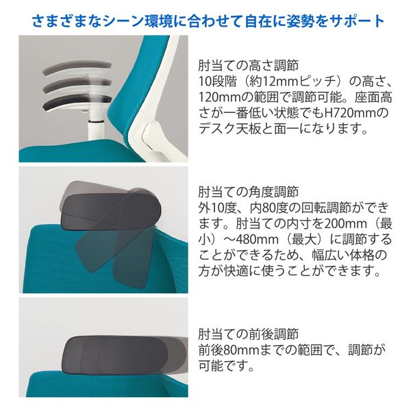 楽天市場】オフィスチェア 布張り イトーキ エフチェア