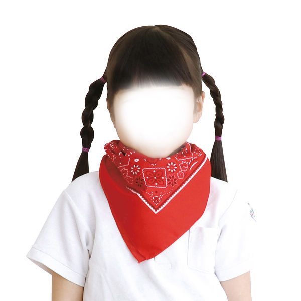 赤と青のバンダナ 6枚セット アーテック バンダナ 蛍光ピンク 1759 1セット(5枚)（直送品