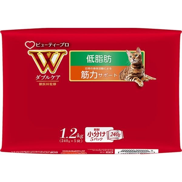 ビューティープロ キャット Wケア 低脂肪・筋力サポート 1歳