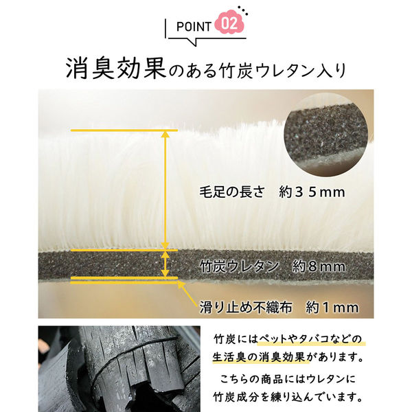グラムスタイル シフォン ロングシャギーラグ 1400×1400mm グラムスタイル シフォン ロングシャギーラグ 1400×1400mm