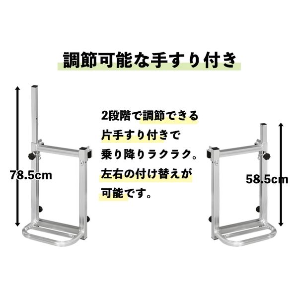 荷台はしご ばかばかしい 2段 スリム 4台セット 手すり付き 荷台はしご ばかばかしい 2段 スリム 4台セット 手すり付き