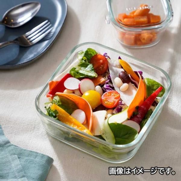 耐熱ガラス 保存容器 オリーブグリーン システムセット 1セット