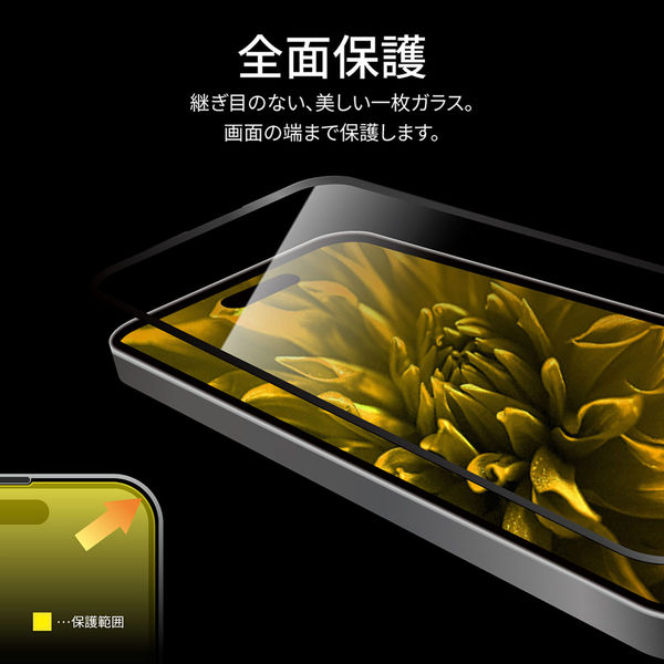 iPhone 15/iPhone 15 Pro ガラスフィルム 「GLASS PREMIUM FILM