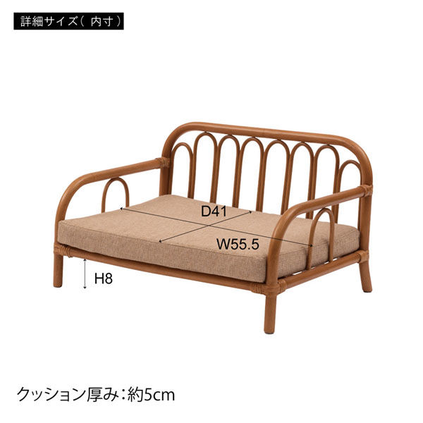 東谷 ペットベッド ナチュラル PETー68 165467 1個（直送品） - アスクル