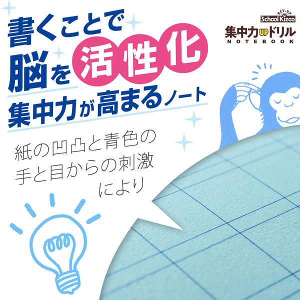 日本ノート 集中力アップドリルノート 漢字 104字 セミB5 SRK104