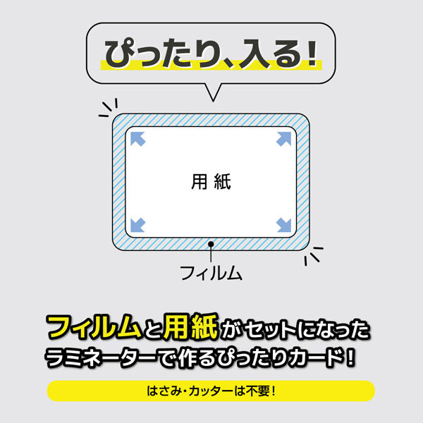 ヒサゴ CPリーフ ラミPOP カード 60×90mm 8面×3シート CPLP010 1