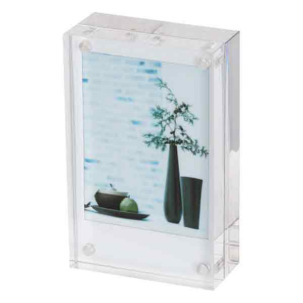 ナカバヤシ アクリル製マグネットフレーム チェキサイズ 54×86mm 透明