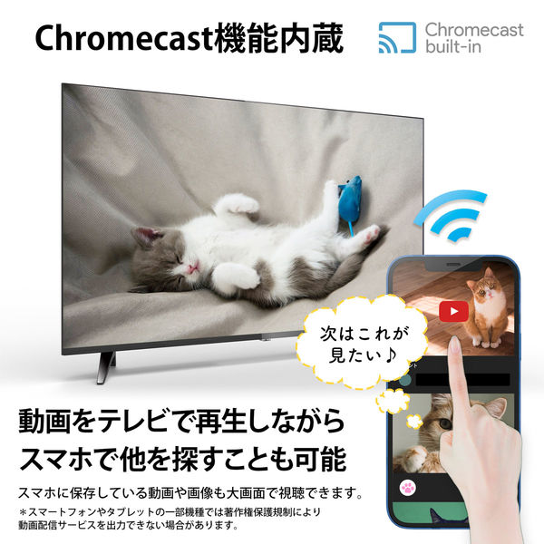 慶洋エンジニアリング 4K-43インチ チューナーレステレビ RCA-43N1 1個（直送品） - アスクル