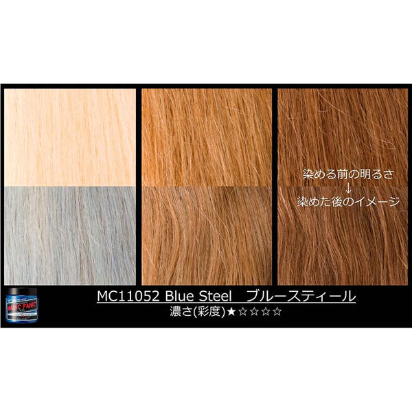 マニックパニック ヘアカラー ブルースティール MC11052 118mL 4560108894247 1個(118mL入)×2セット（直送品）  アスクル