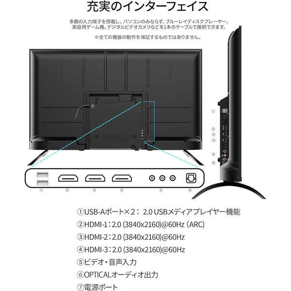 廃番特価JAPANNEXT 4K 60Hz 43インチモニター　定価 54980円 ディスプレイ・モニター