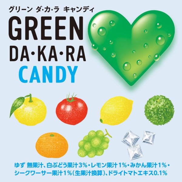 GREEN DA・KA・RAキャンディ（袋） 1セット（1個×6） ロッテ 飴