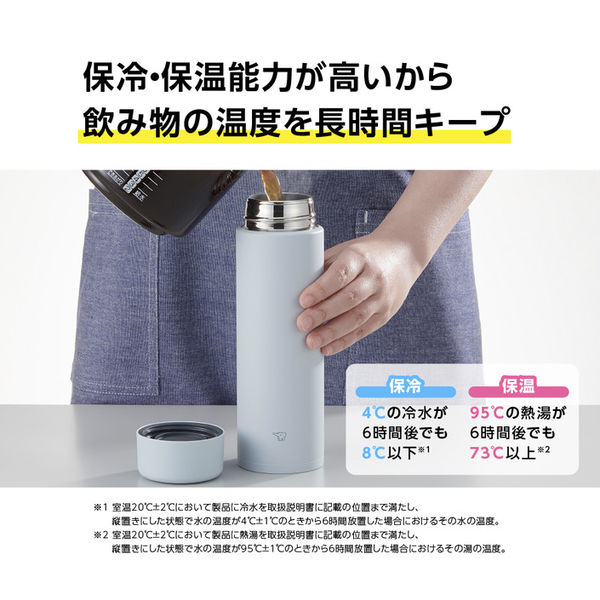 ZOJIRUSHI（象印）ステンレスマグ 水筒 600ml ペールトープ SM-GA60-TM 1個 - アスクル