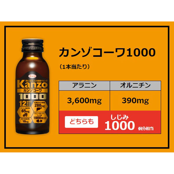 カンゾコーワドリンク1000 100ML 1セット（1本×50） 興和株式会社 - アスクル