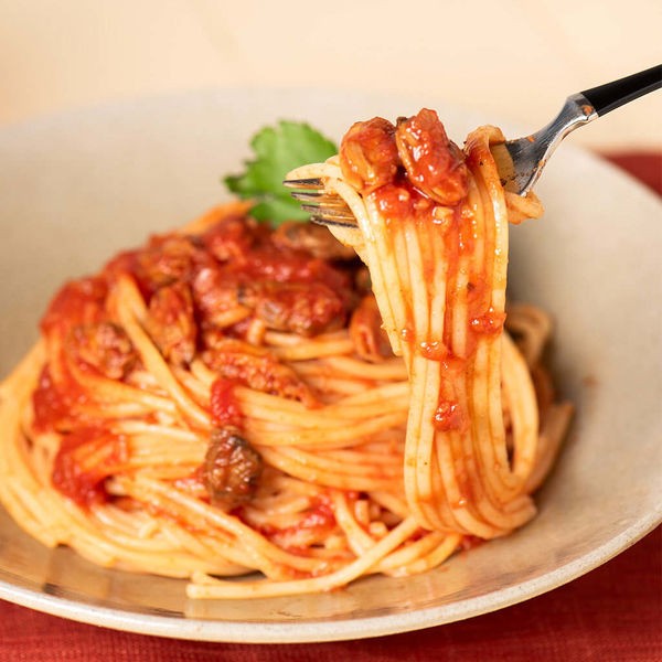 食品サンプル〔まいづる〕　箸上げ海鮮トマトパスタ トマトソース派は🍅をコメントに🍝 魚介の旨みがたっぷりの