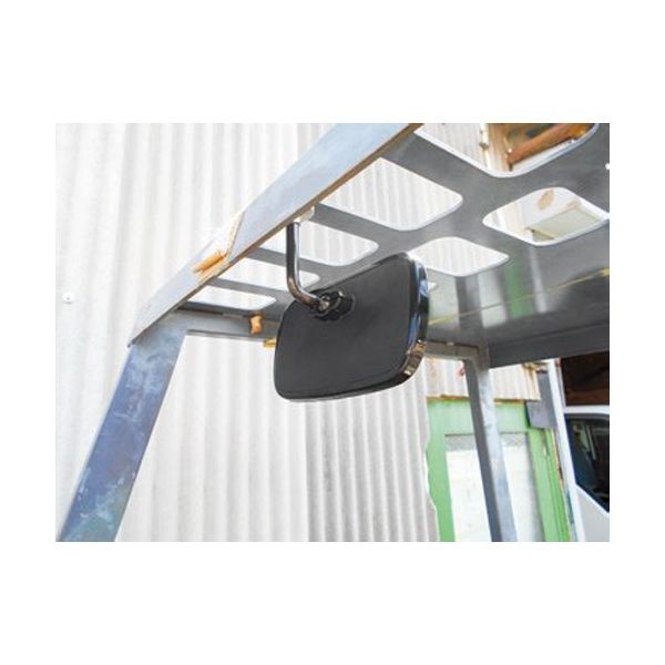 高い素材 エスコ 170x100mm バックミラー(リフト・建築用/マグネット/L型 エクステリア