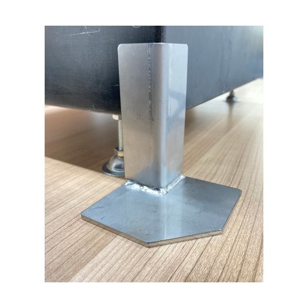 エスコ 80x80x100mm 転倒防止金具(コーナー用) EA979CL-7 1