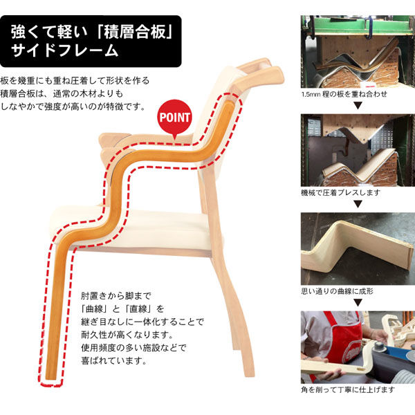 軒先渡し】貞苅椅子製作所 Careシリーズ 高齢者向け手すり付き介護イス 