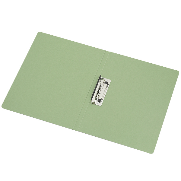 アスクル Z式パンチレスファイル A4タテ 背幅15mm グリーン 緑 レバー 