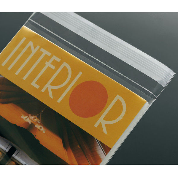カクケイ 厚口OPP袋 0.06mm厚 テープ付き A4 透明封筒 1セット（1000枚