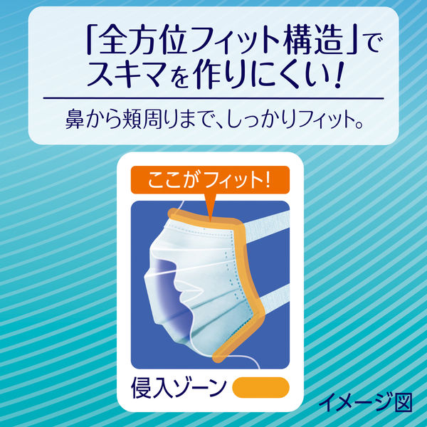 【週末限定値下げ】超快適マスク プリーツ小さめ(30枚入×8箱お買い得セット)マスク