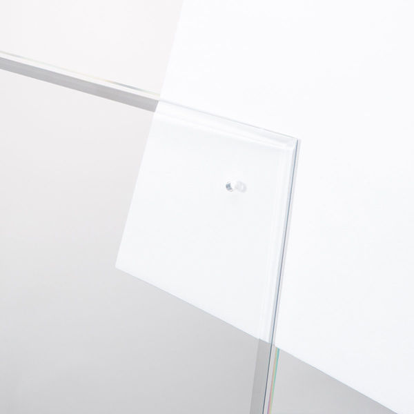 アスクル 片面用L型 ビス留めカード立て レジサイン 写真Lサイズ