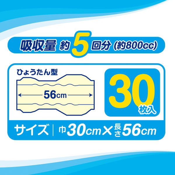 アスクル エルモアいちばん 尿とりパッド 夜用 1箱（30枚×6パック入