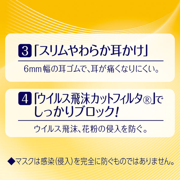 ユニ・チャーム　超快適マスク 息ムレクリアタイプ　小さめサイズ　ホワイト　1袋（5枚入）