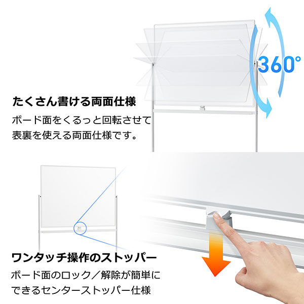 プラス WBシリーズ 両面ドット方眼 スチールホワイトボード 幅1892mm