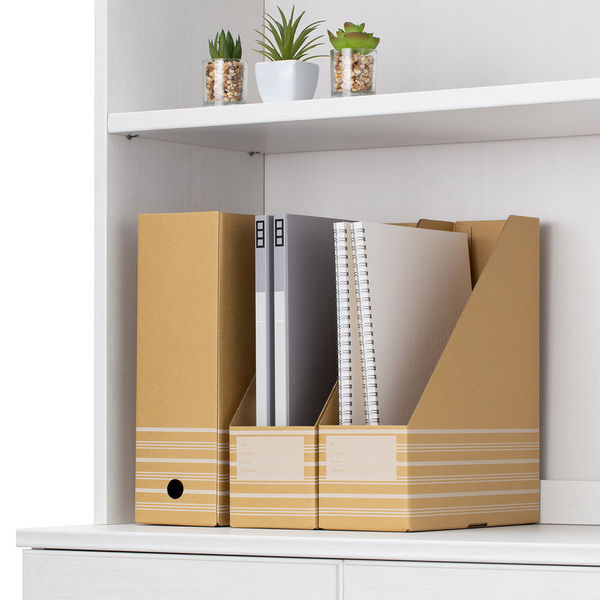 アスクル ボックスファイル A4タテ ダンボール製 50冊