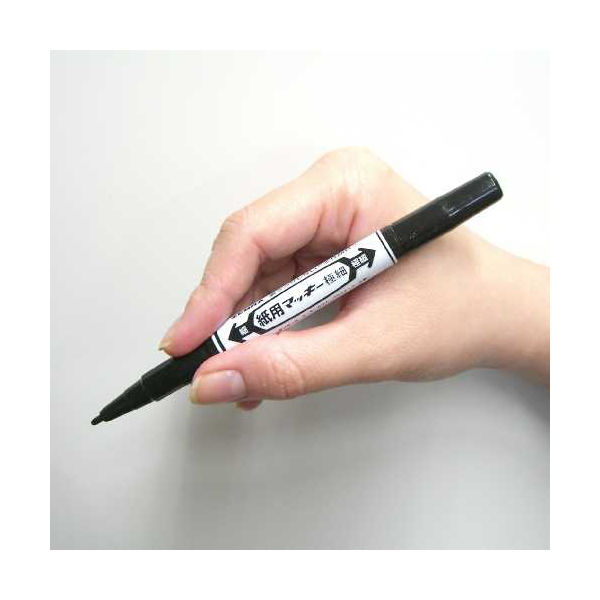 紙用マッキー 細字/極細 詰め替えタイプ 黒 10本 WYTS5-BK 水性ペン