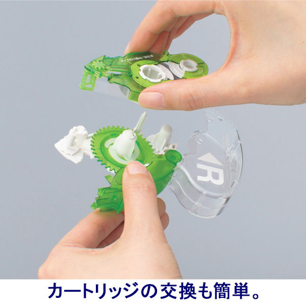 プラス テープのり＜スピンエコモデル＞ 本体 16m グリーン オリジナル