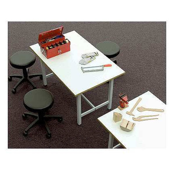 アール・エフ・ヤマカワ　作業台テーブル　ホワイト　幅1500×奥行750×高さ740mm　1台
