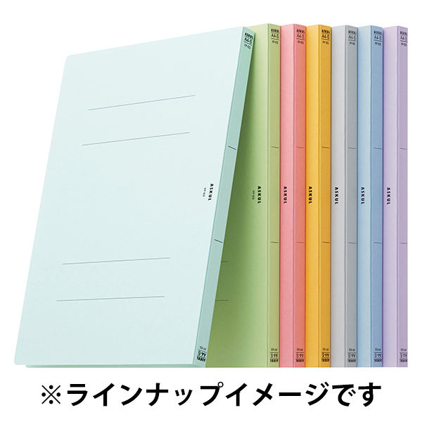 yt様確認用 アスクル フラットファイル A4タテ 厚とじ 30冊 ブルー 青