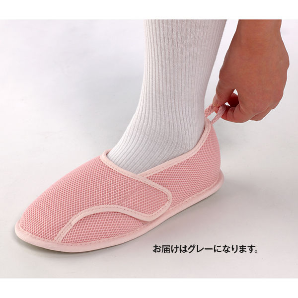 徳武産業 介護シューズ あゆみ 早快マジック レギュラー グレー M