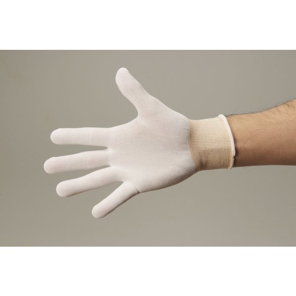 フィット手袋（インナー手袋） B0610 ホワイト Mサイズ 1袋（20枚入