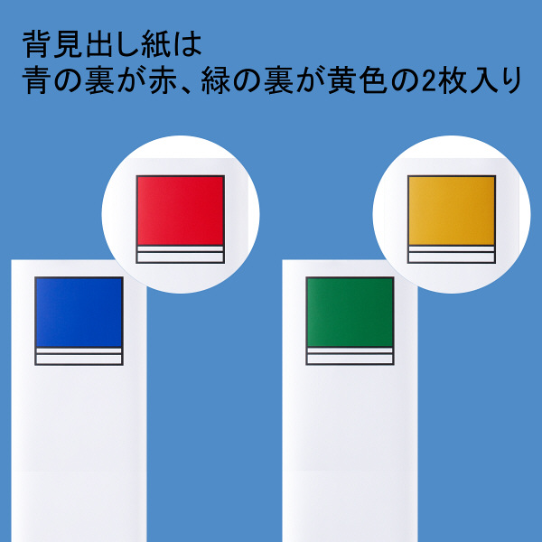 アスクル　パイプ式ファイル　A4タテ　両開き　とじ厚80mm　背幅96mm　3冊　ベーシックカラースーパー　ブルー　青 オリジナル