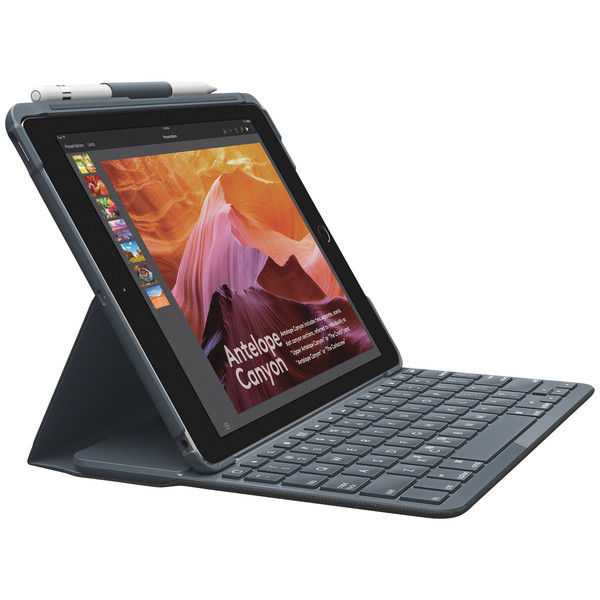 ロジクール（Logicool） iPad（第5・6世代/2017・2018年モデル用）Bluetoothキーボード一体型ケース ブラック  iK1053BK