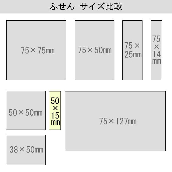 アスクル 貼ってはがせるオフィスのふせん 50×15mm　色帯5色 25冊 オリジナル