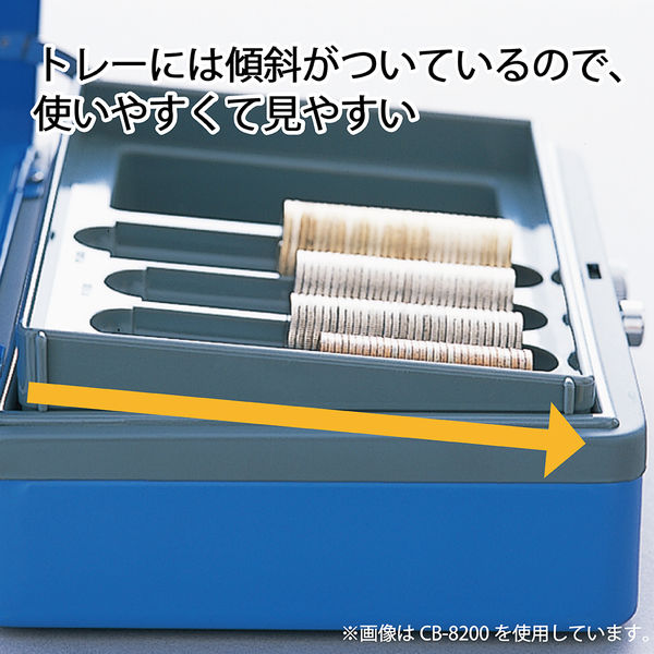 カール事務器 キャッシュボックス（コンパクトサイズ） ブルー CB-8200