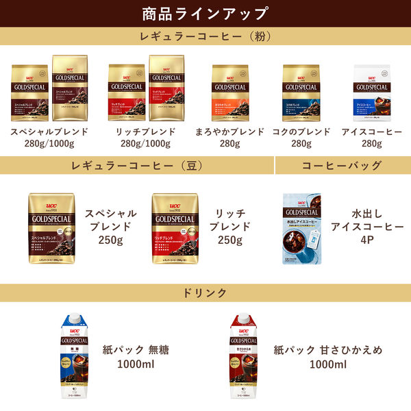 【コーヒー粉】UCC上島珈琲 ゴールドスペシャル スペシャルブレンド 1セット（1kg×2袋）