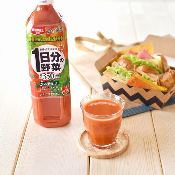 伊藤園 1日分の野菜 900g 1箱（12本入）【野菜ジュース】 - アスクル