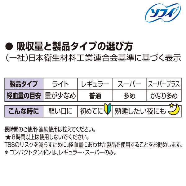 タンポン 普通の日用　ソフィ　コンパクトタンポン　レギュラー　1箱（8個入）　ユニ・チャーム