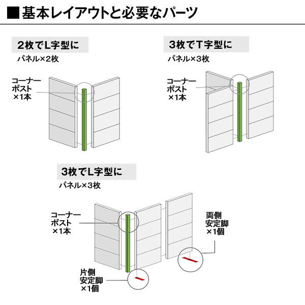 パーテーション サンテック CFパネル2枚