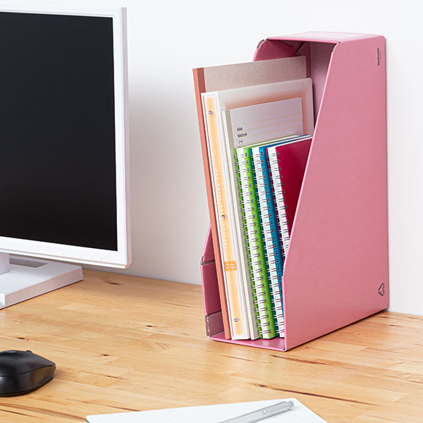 コクヨ ファイルボックス縦・横用A4収容幅94mm ピンク フーE455P 1