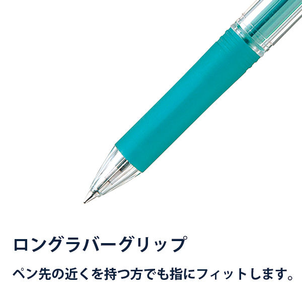 ぺんてる 油性ボールペン ドットイーボール 0.7mm 黒 BK127-A 1セット