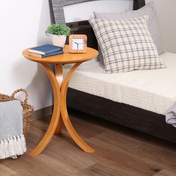 メープル不二屋　サイドテーブル　飾り台 サイドテーブル CF-913 ナチュラル 幅400×奥行400×高さ540mm 79084 1台